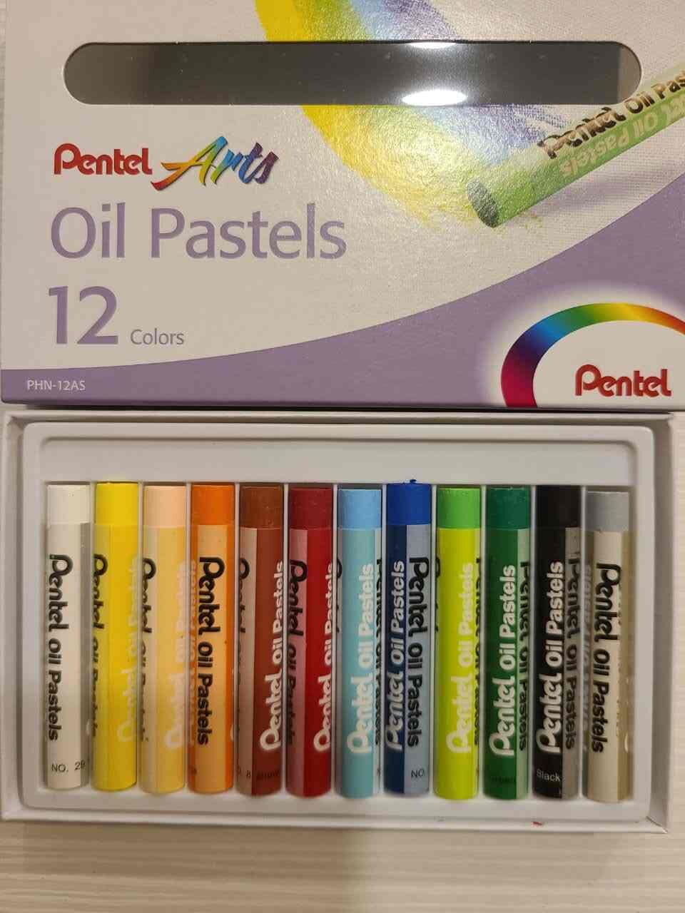 pentel oil pastel review packaging