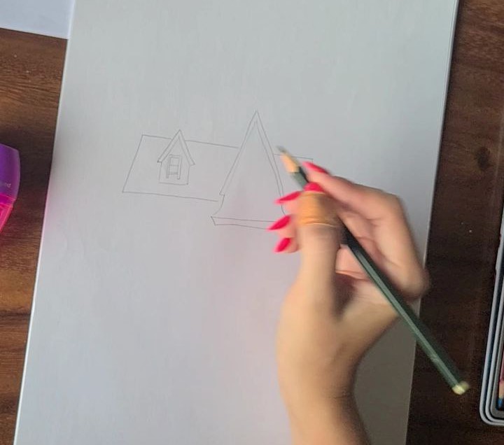 Easy Up House Drawing Step By Step 7