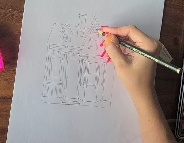 Easy Up House Drawing Step By Step 20