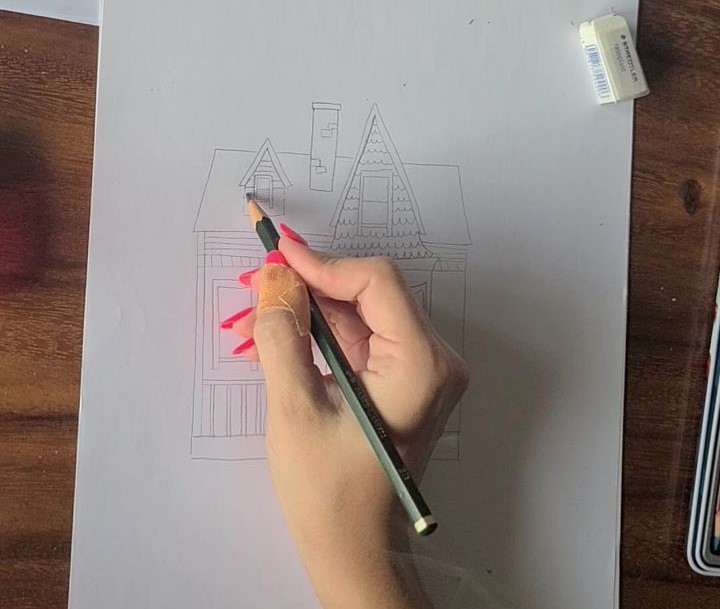 Easy Up House Drawing Step By Step 21
