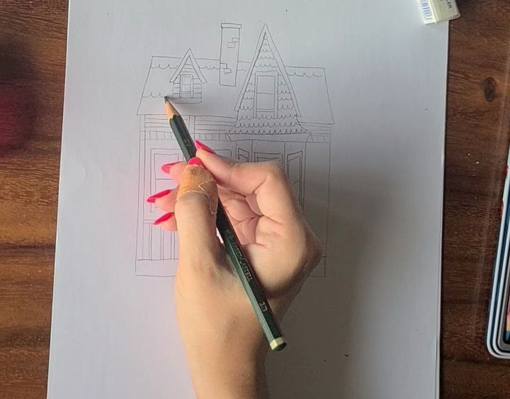 Easy Up House Drawing Step By Step 22