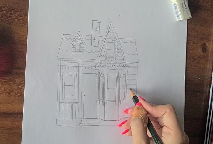 Easy Up House Drawing Step By Step 23