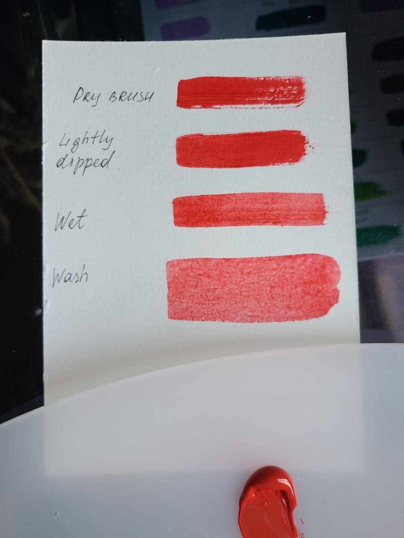 Why I Always Wet My Brush Before Using Acrylic Paint Acrylic Painting   Do You Wet The Brush Before Using Acrylic Paint Swatch 810x1080 