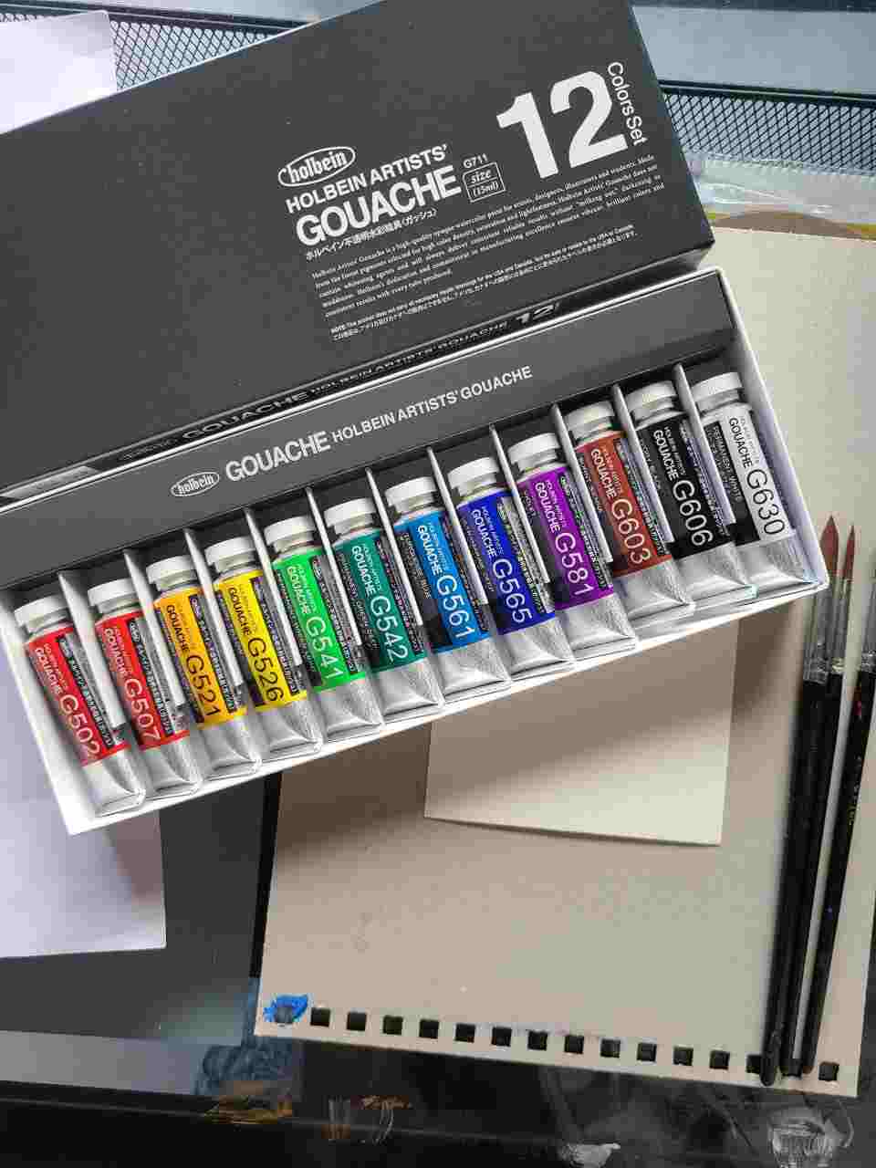 Holbein Gouache Review [Artist's 12 Colors Set] - Top-Notch Quality