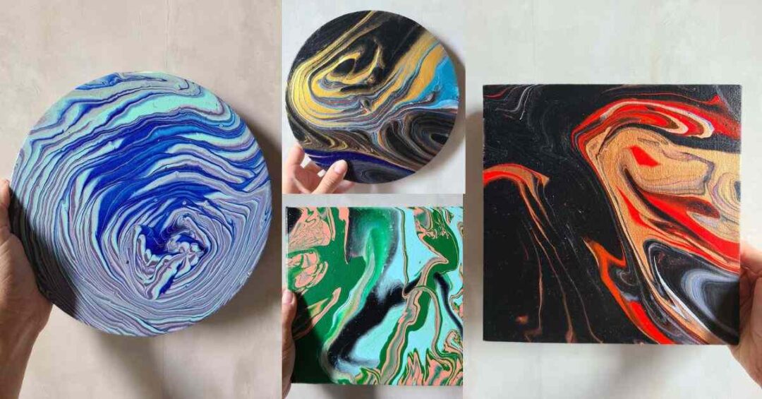 40 Stunning Paint Pouring Color Combinations Acrylic Painting School