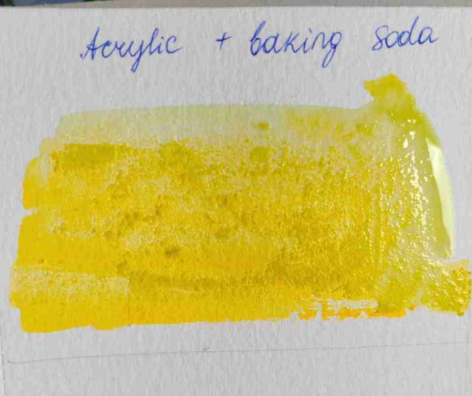 acrylic painting techniques baking soda