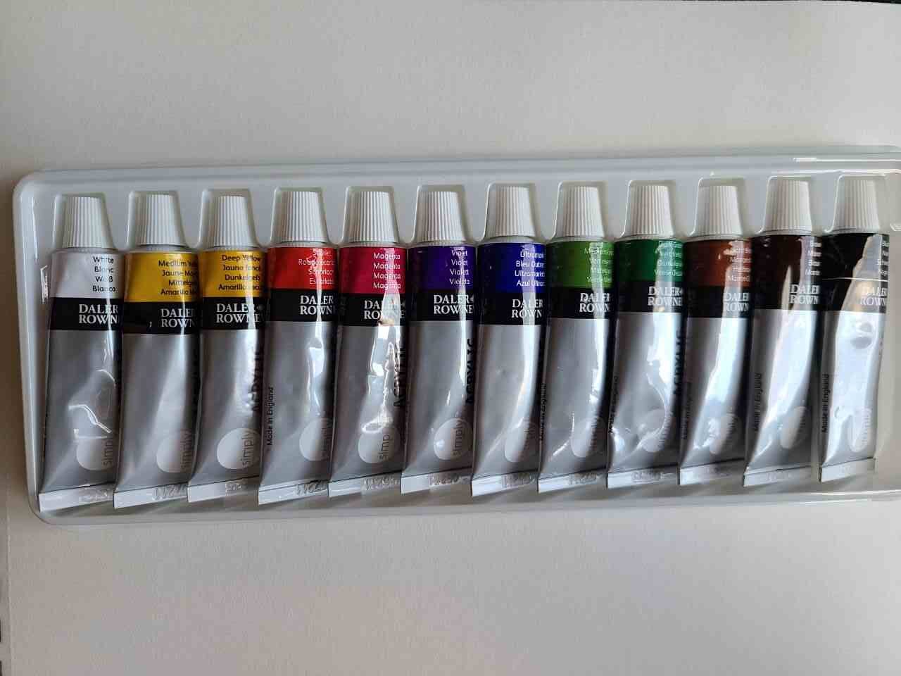 daler rowney acrylic paint review simply set