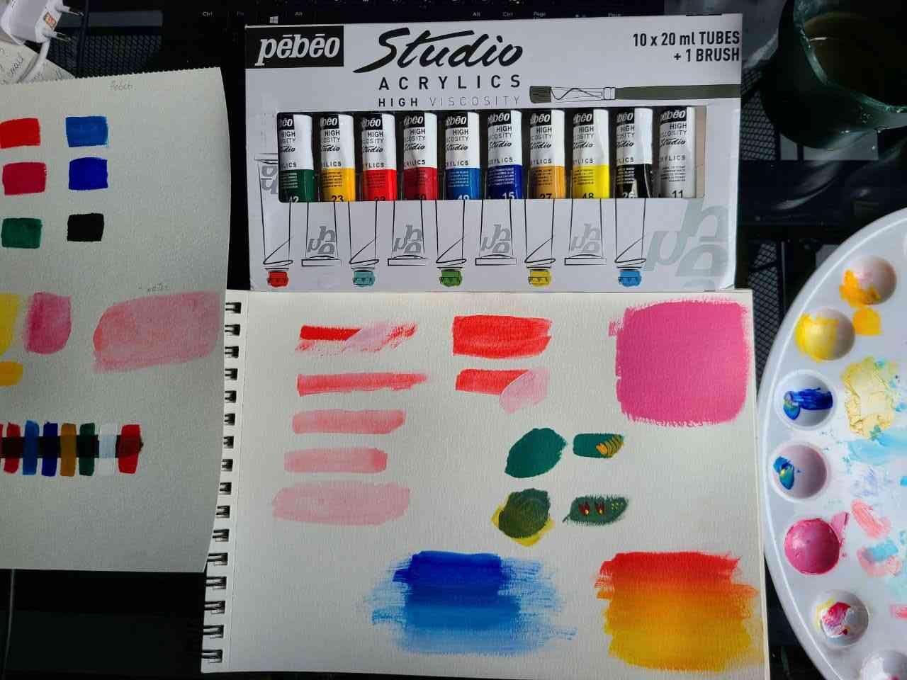 How to use Pebeo acrylic paint