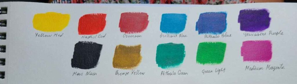 liquitex acrylic paint review colors