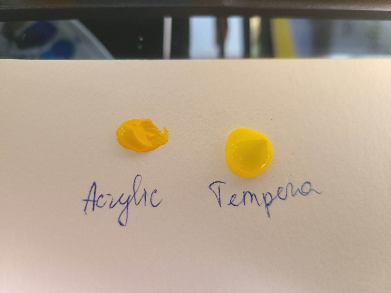 tempera vs acrylic consistency