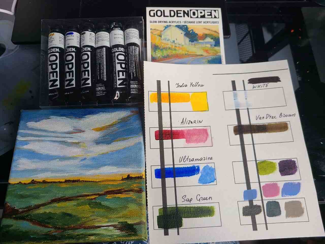 Golden Open Acrylic Paints and Sets