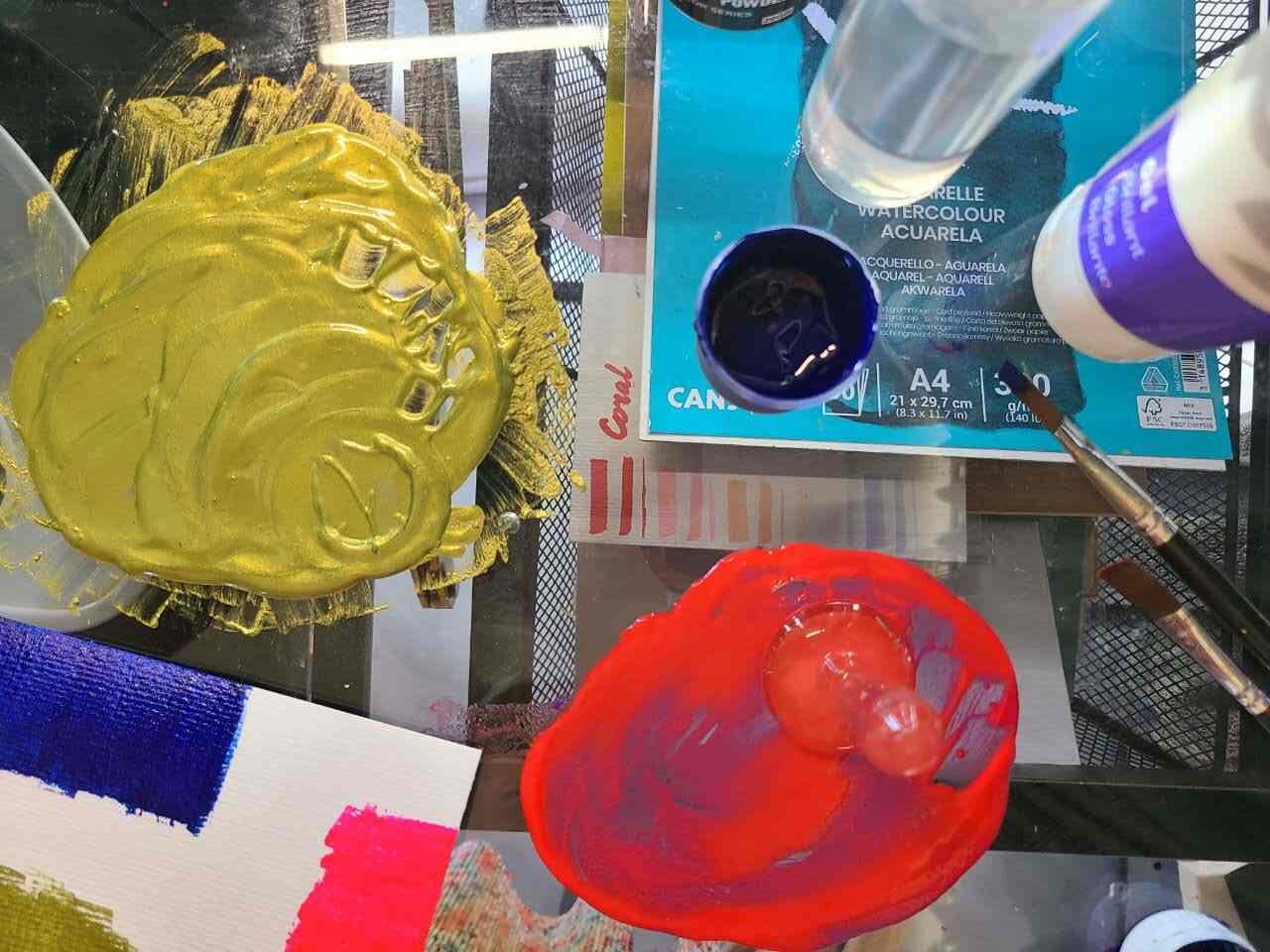 How to Make Acrylic Paint tutorial