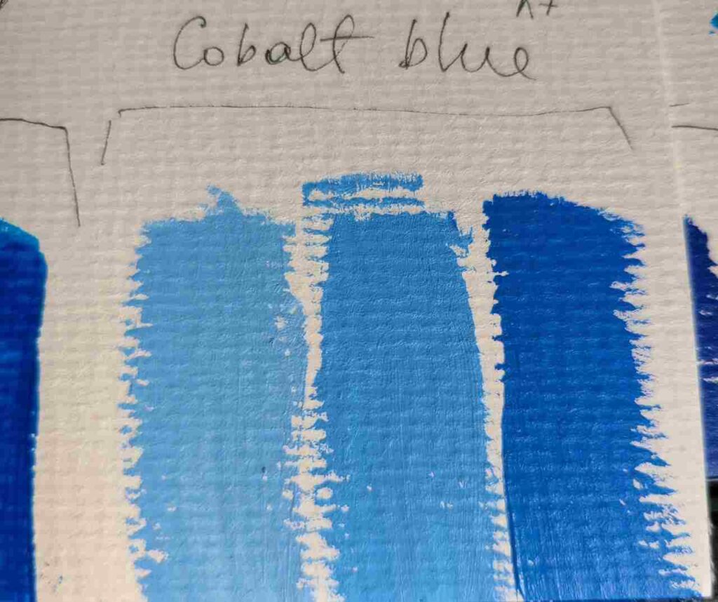 How to make sky blue from Cobalt blue