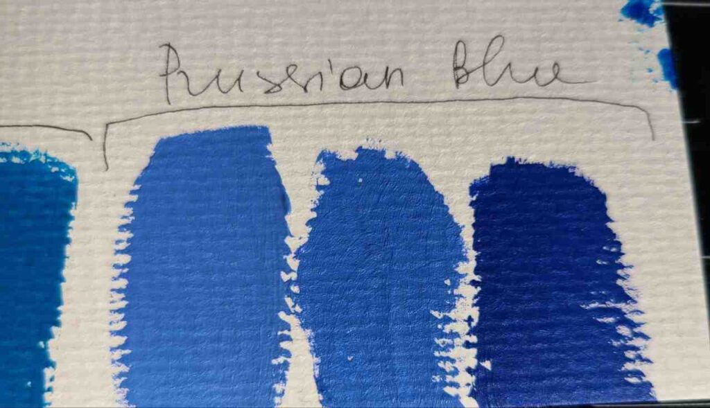 How to make sky blue with prussian blue