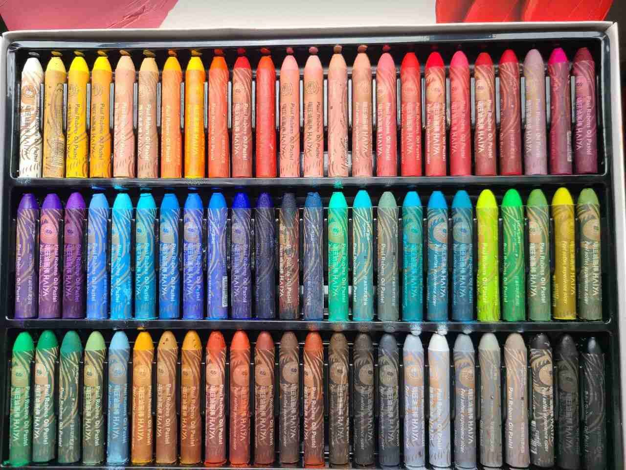 A personal review  Paul Rubens HAIYA oil pastels 48 set - STEP BY STEP ART