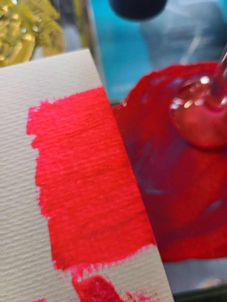 how to make acrylic paint swatches
