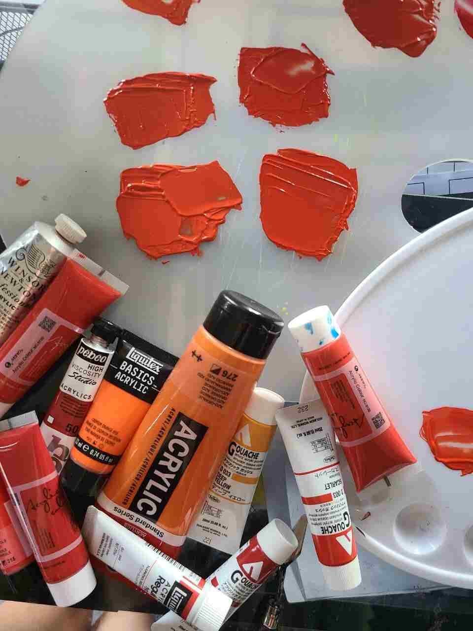 red and orange make