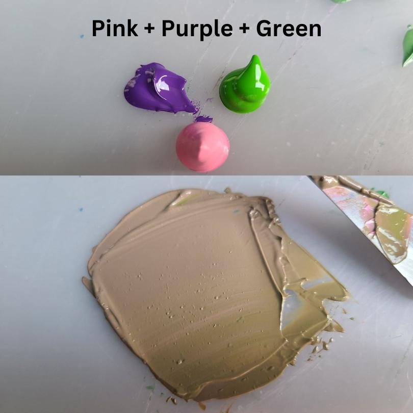 What Color Does Pink, Purple And Green Make