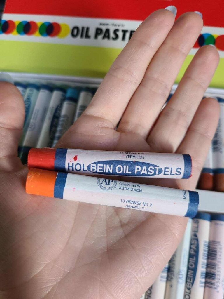 Holbein Oil Pastels Review sticks