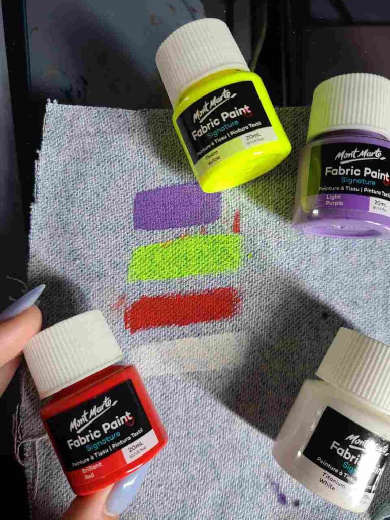 How to turn acrylic paint into fabric paint without medium