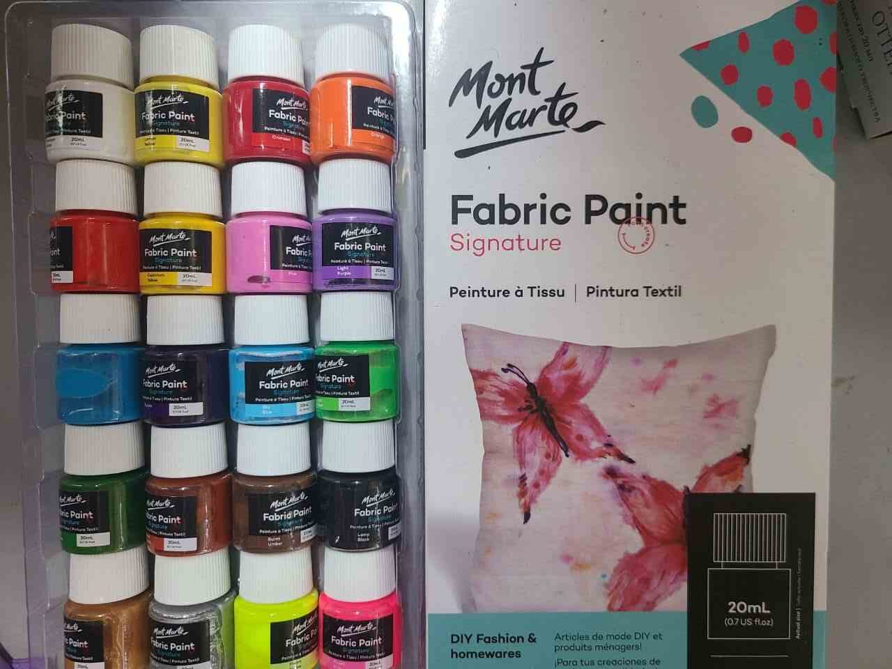 Mont Marte Fabric Paint Review