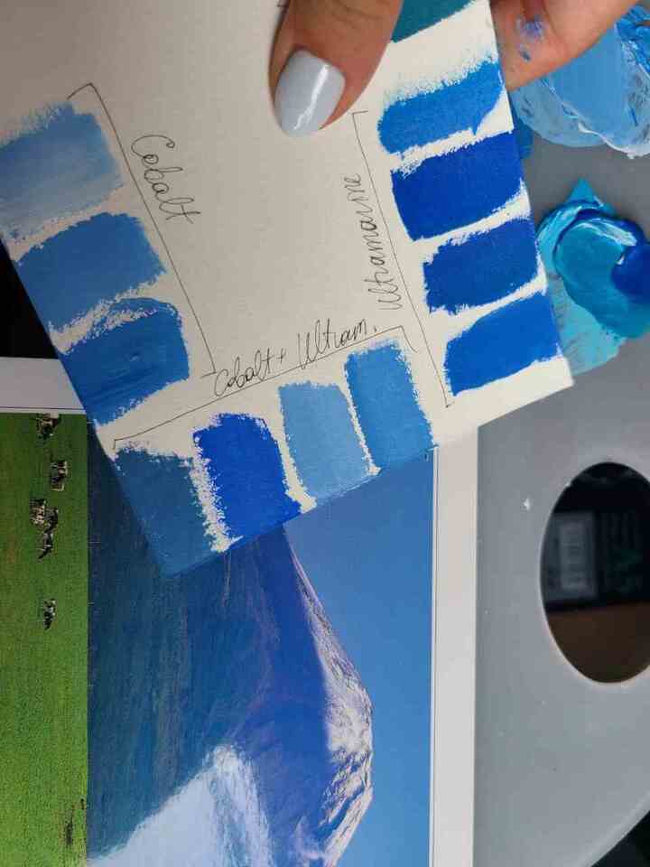 How to make sky color with 2 blue colors