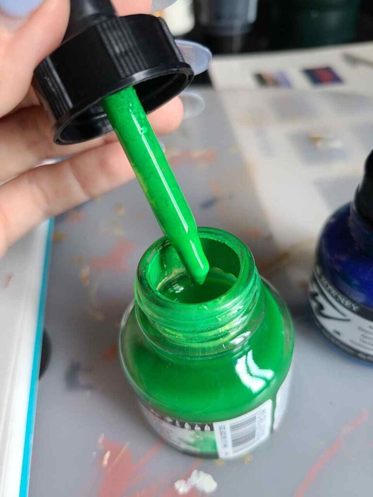 acrylic ink vs acrylic paint consistency