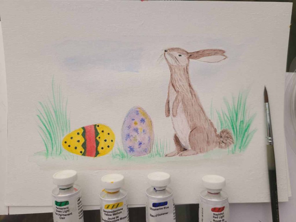 easter bunny painting tutorial