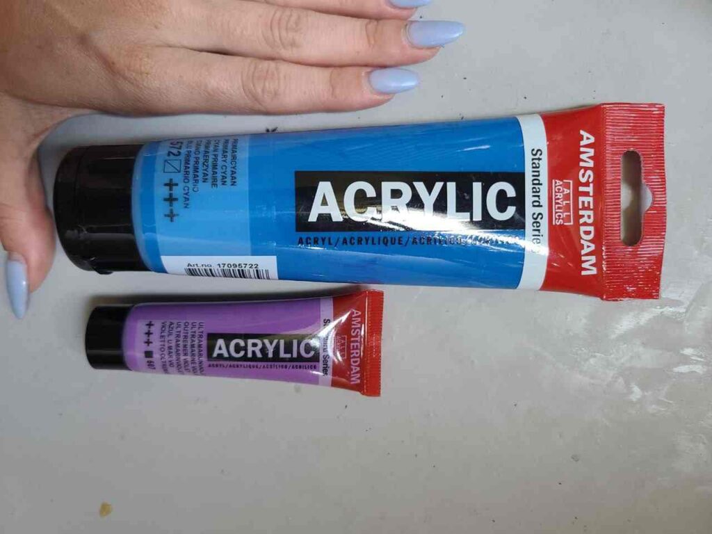amsterdam acrylic paint review size