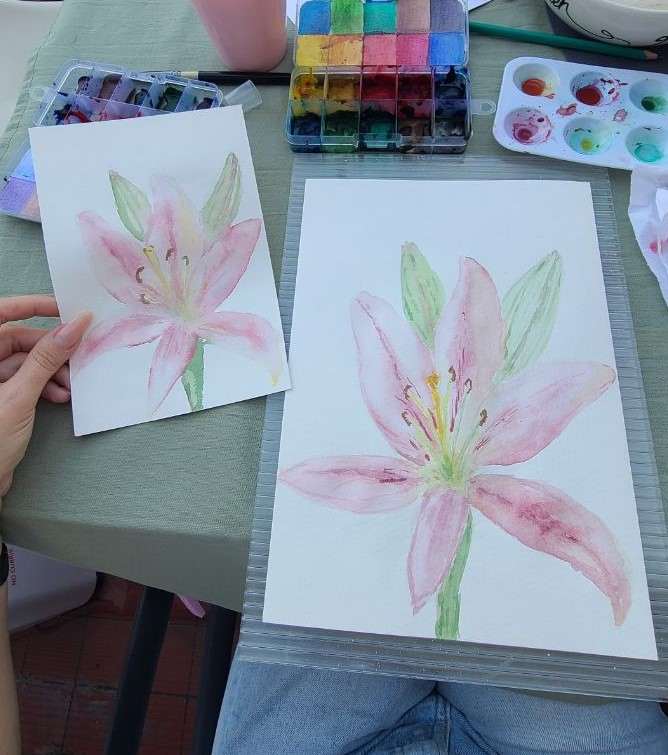 acrylic vs watercolor painting 