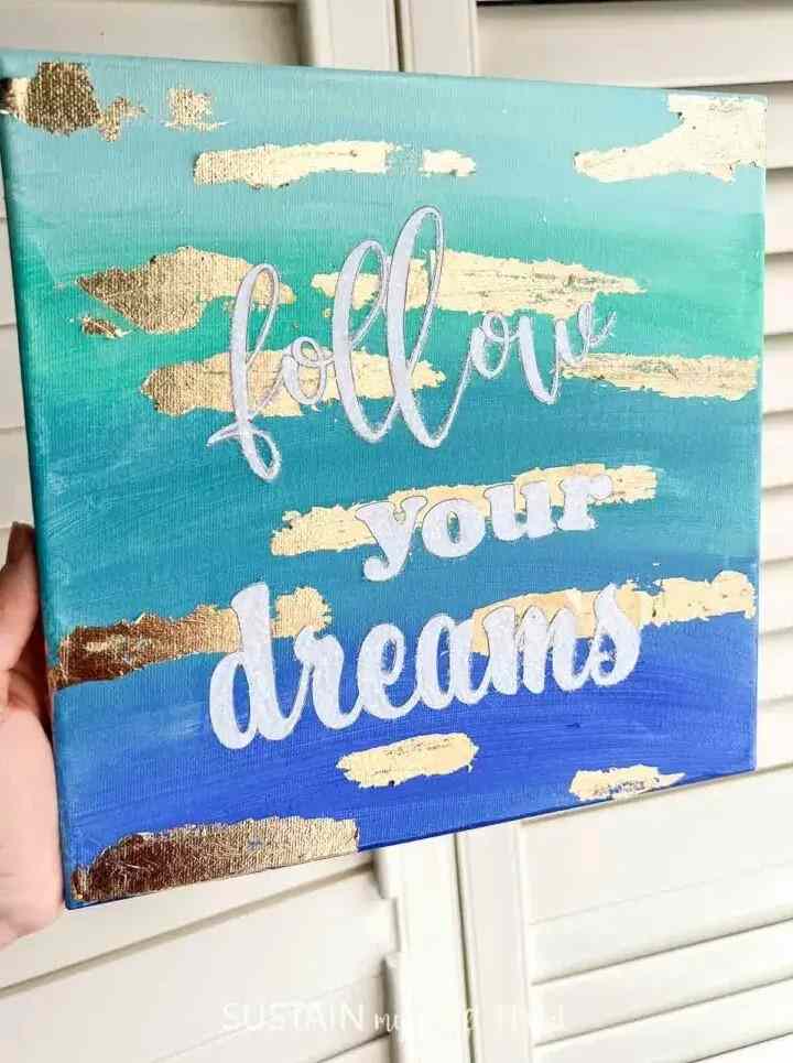 quote painting summer idea