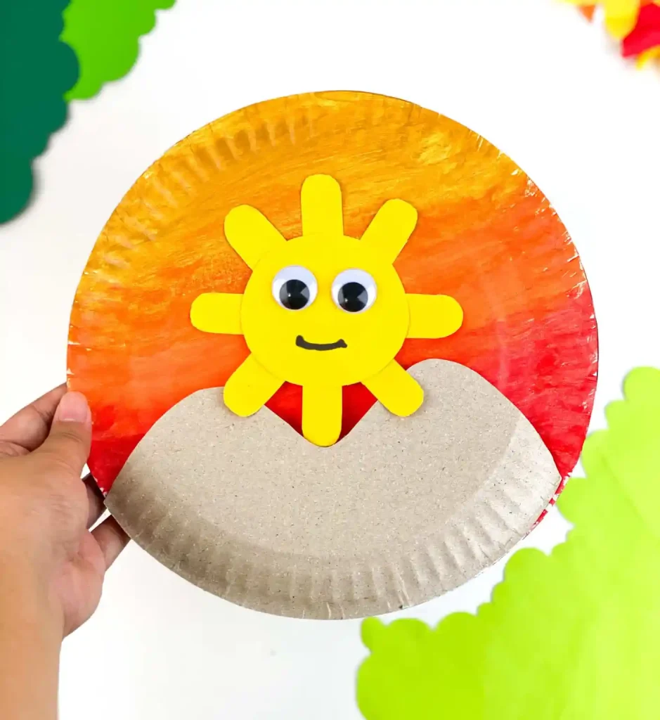 sunset summer craft idea for kids