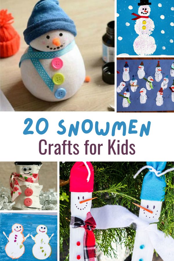 20 snowmen crafts for kids