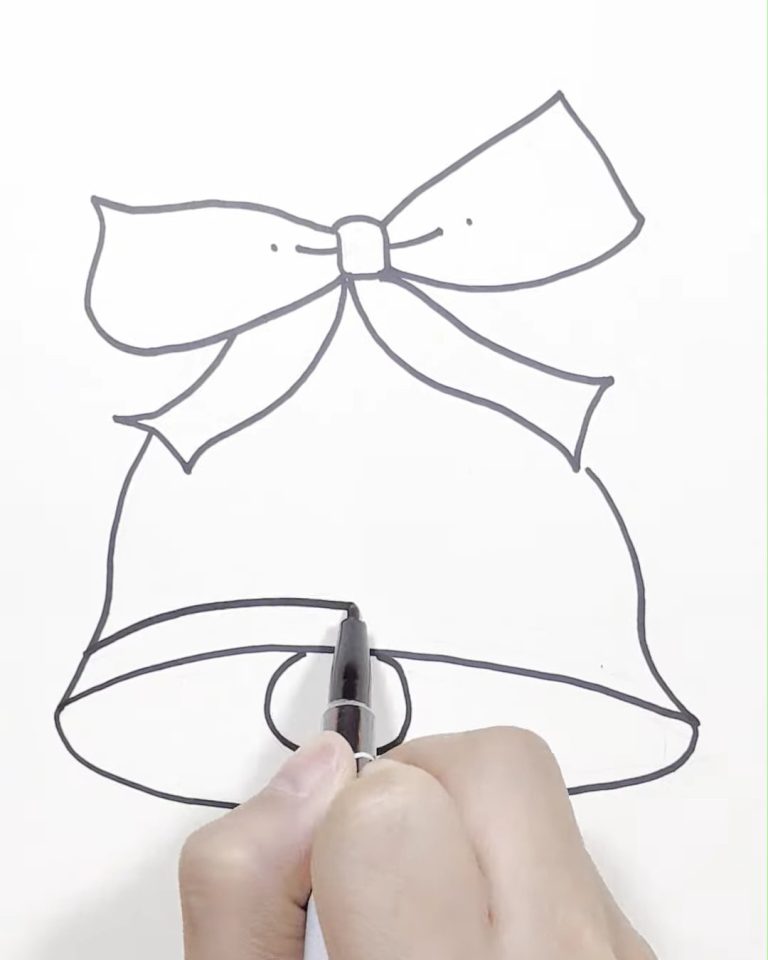 How to Draw A Christmas Bell | Acrylic Painting School