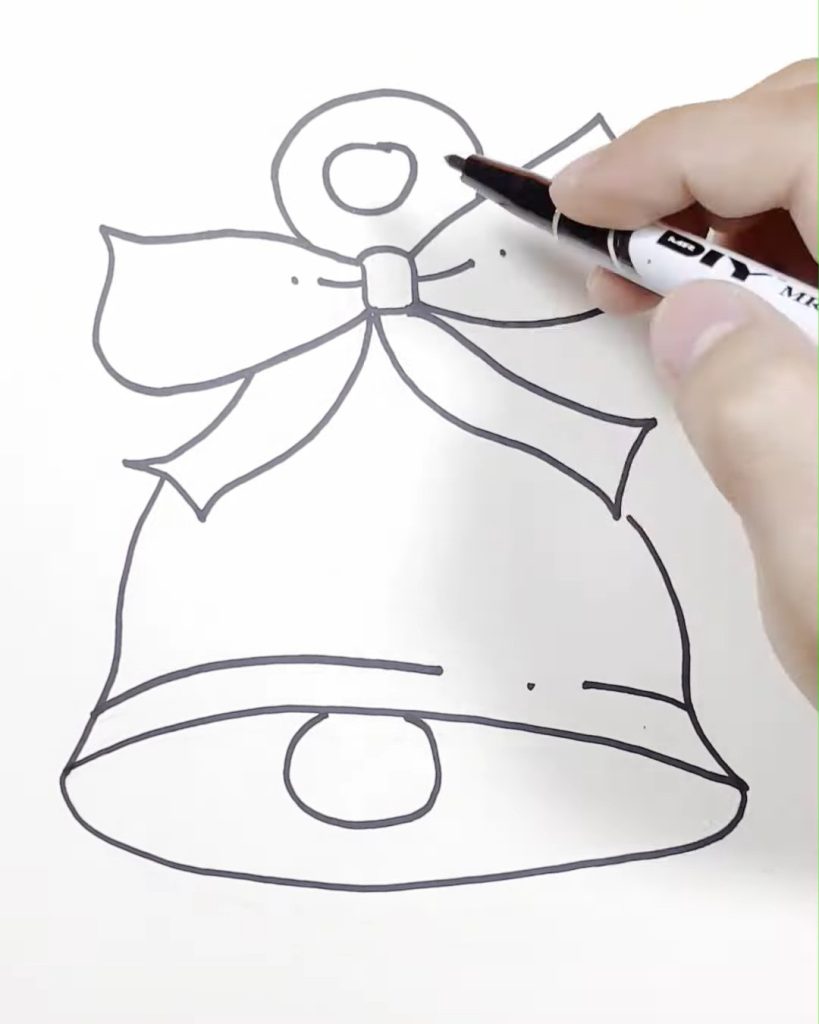 How to Draw A Christmas Bell | Acrylic Painting School