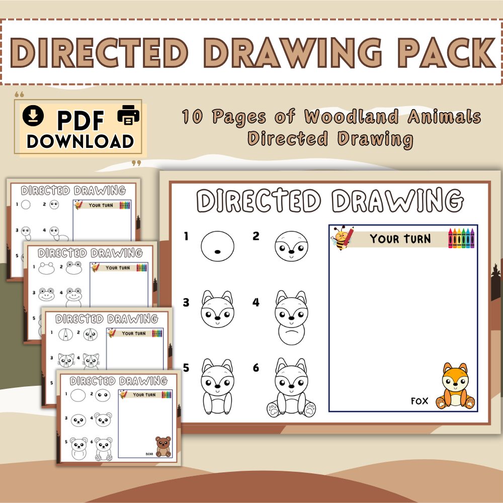 woodland directed drawings