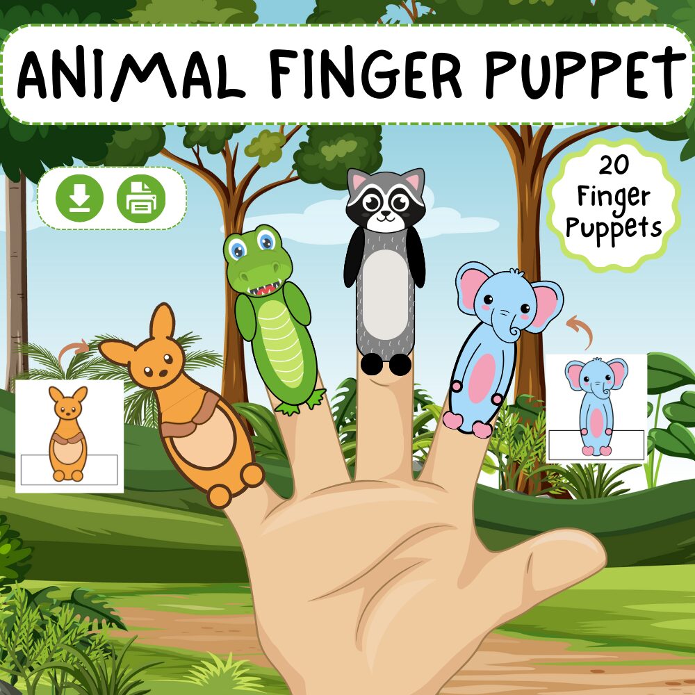 Woodland Animals Finger Puppets
