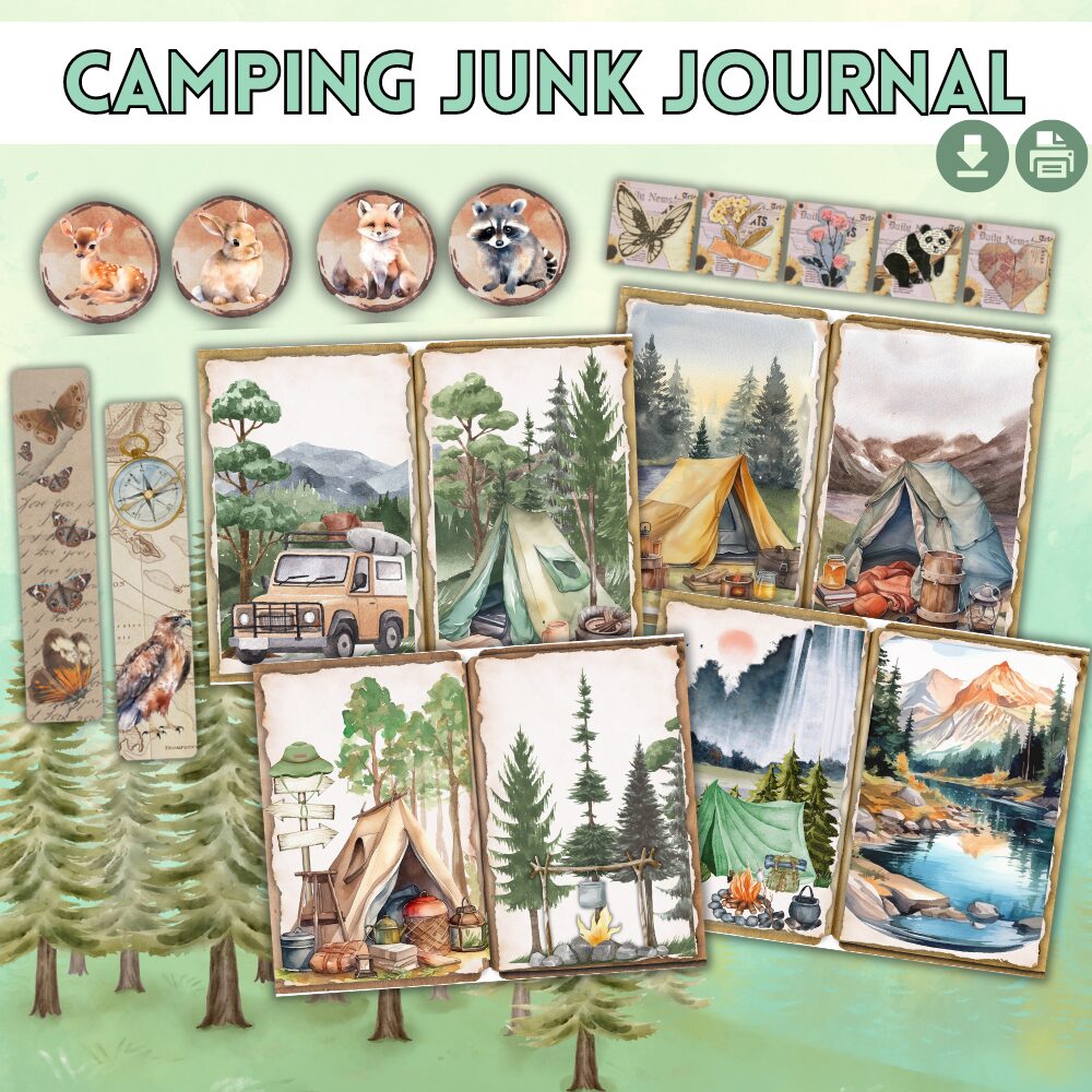 Camping Junk Journal Pages For Kids