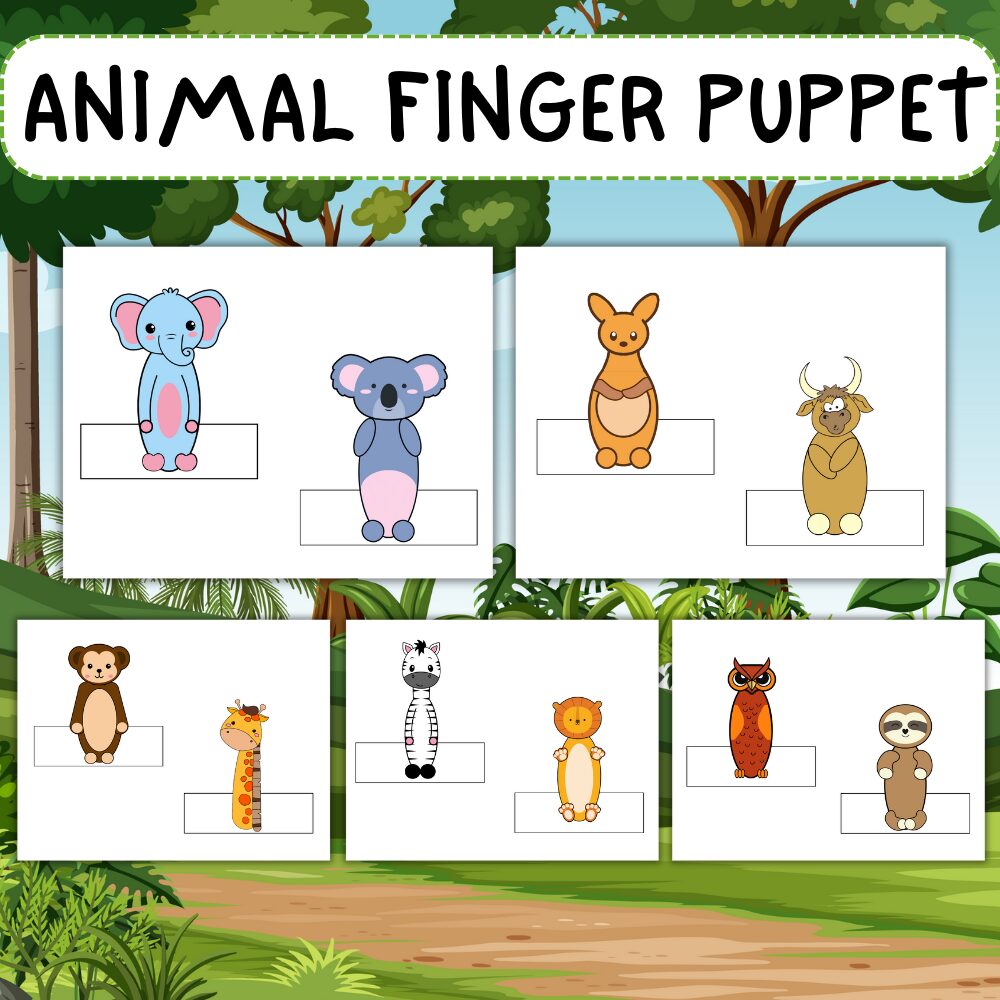 Woodland Animal Finger Puppets