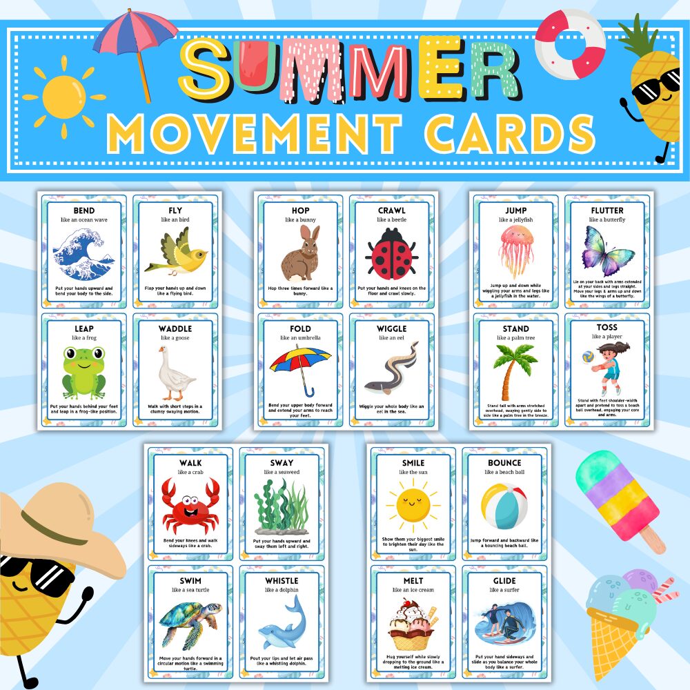 Summer Movement Cards