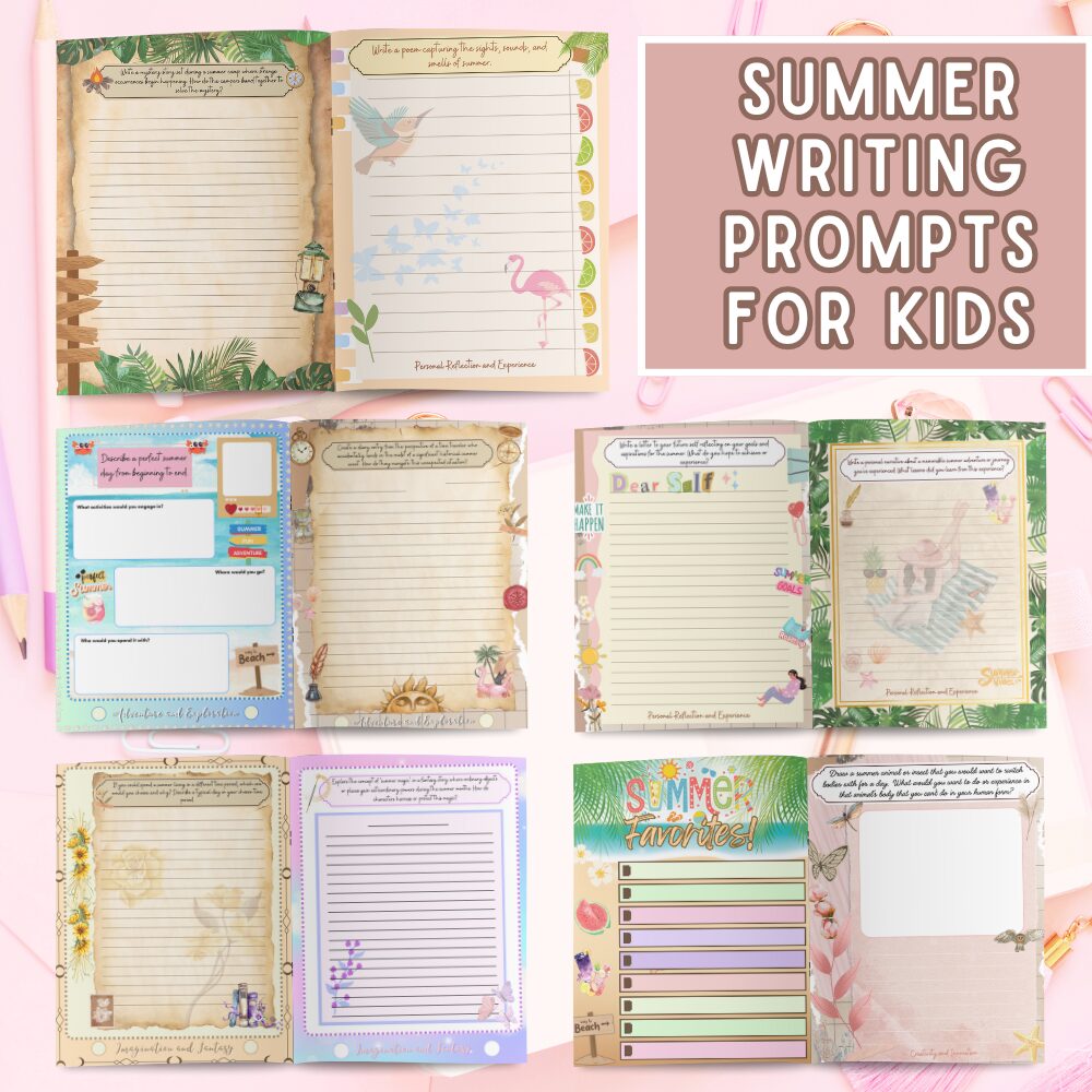 Summer Writing Prompts For grades 4-6
