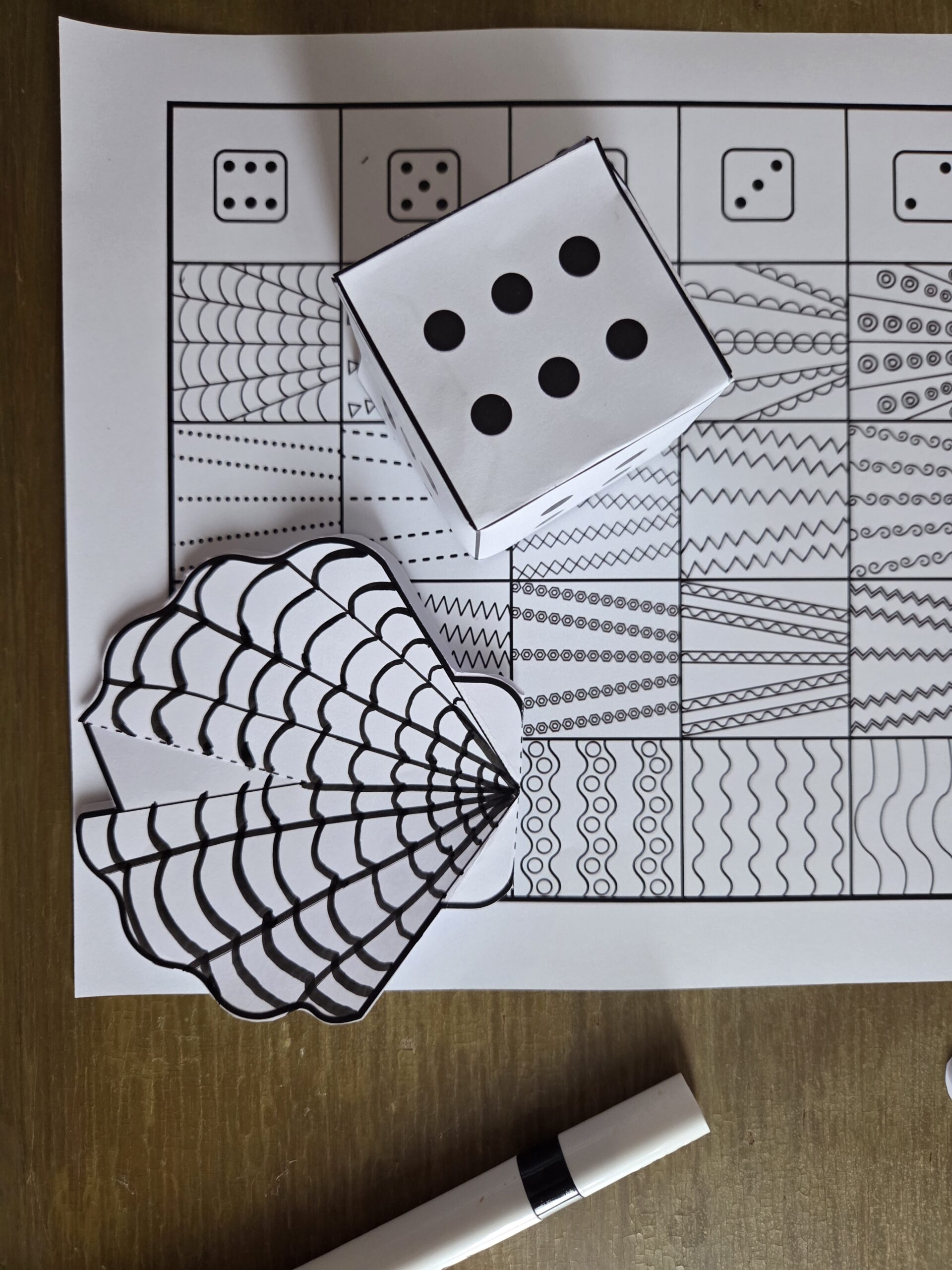 3D Patterned Clam Craft + Printable | Acrylic Painting School