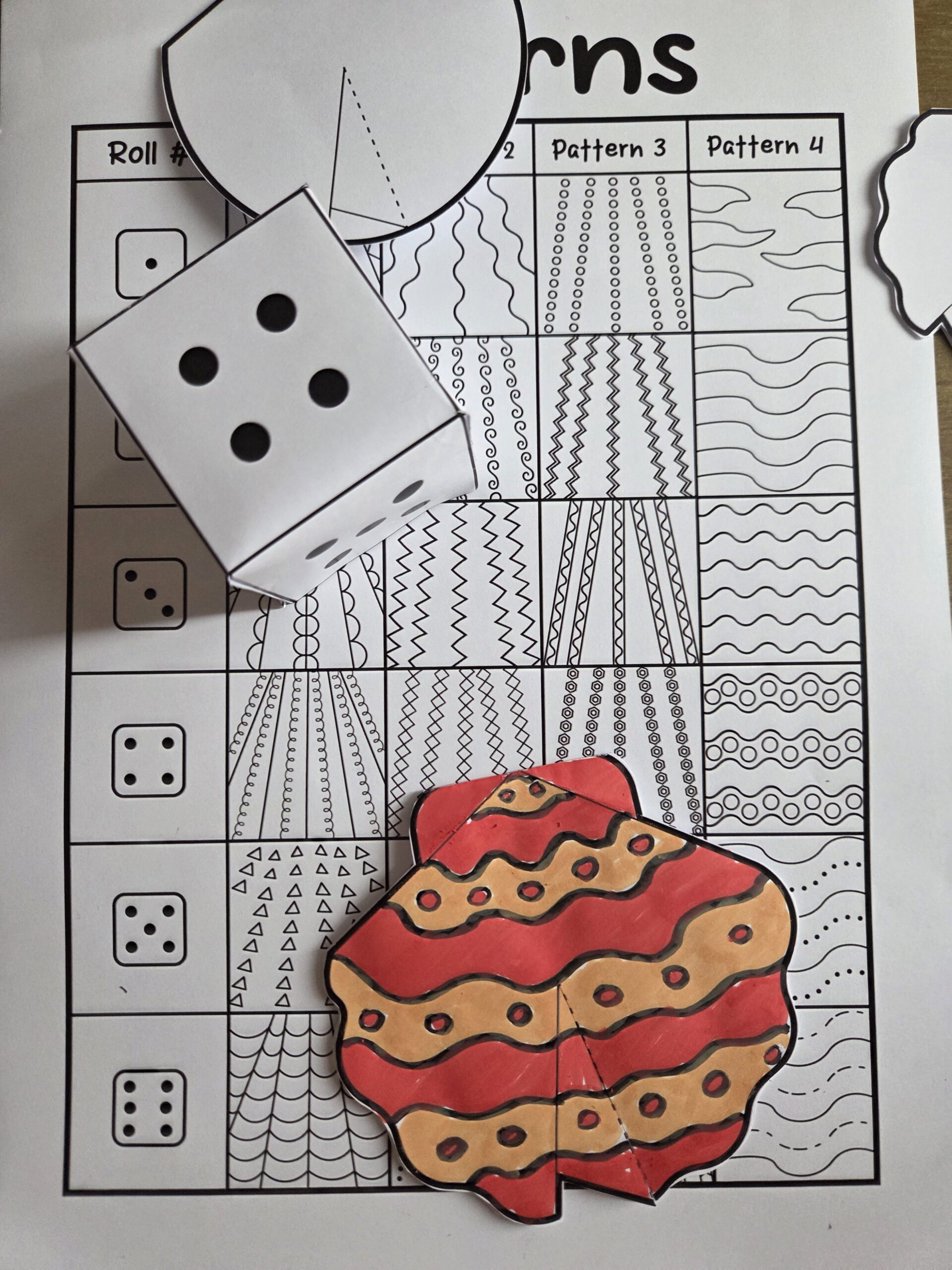 3D Patterned Clam Craft + Printable | Acrylic Painting School
