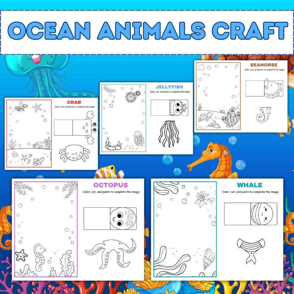 ocean animals paper craft