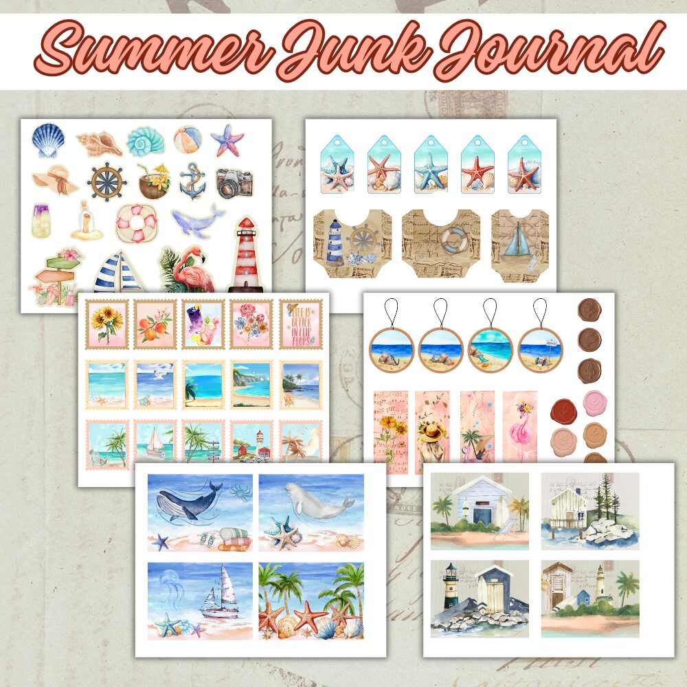 summer junk journal printable