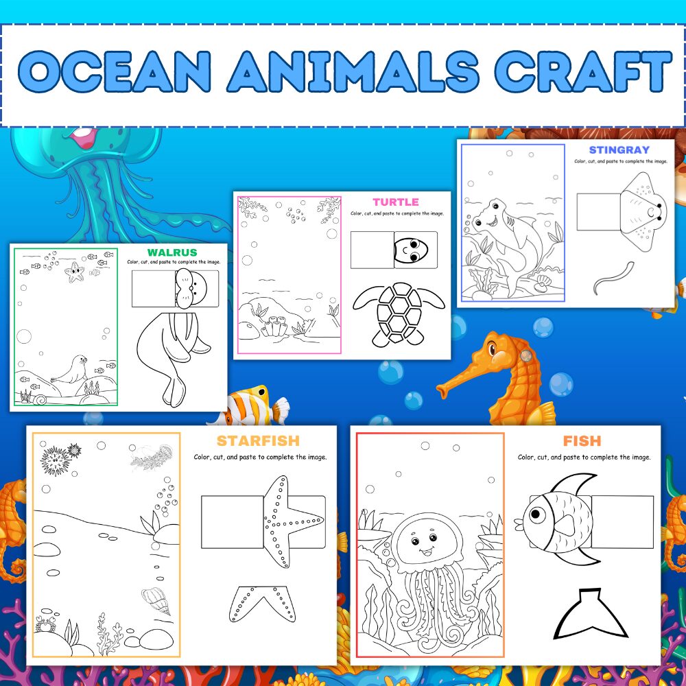 ocean animals paper crafts