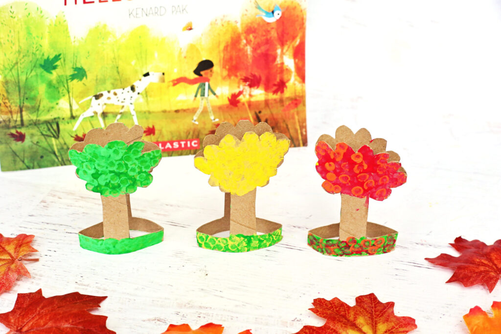 Goodbye Summer, Hello Autumn Toilet Paper Roll Trees